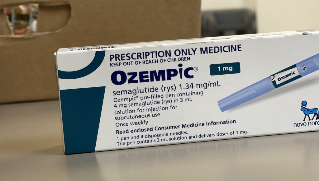 OZEMPIC 1mg doboz közelről – eredeti modern fogyás gyógyszer